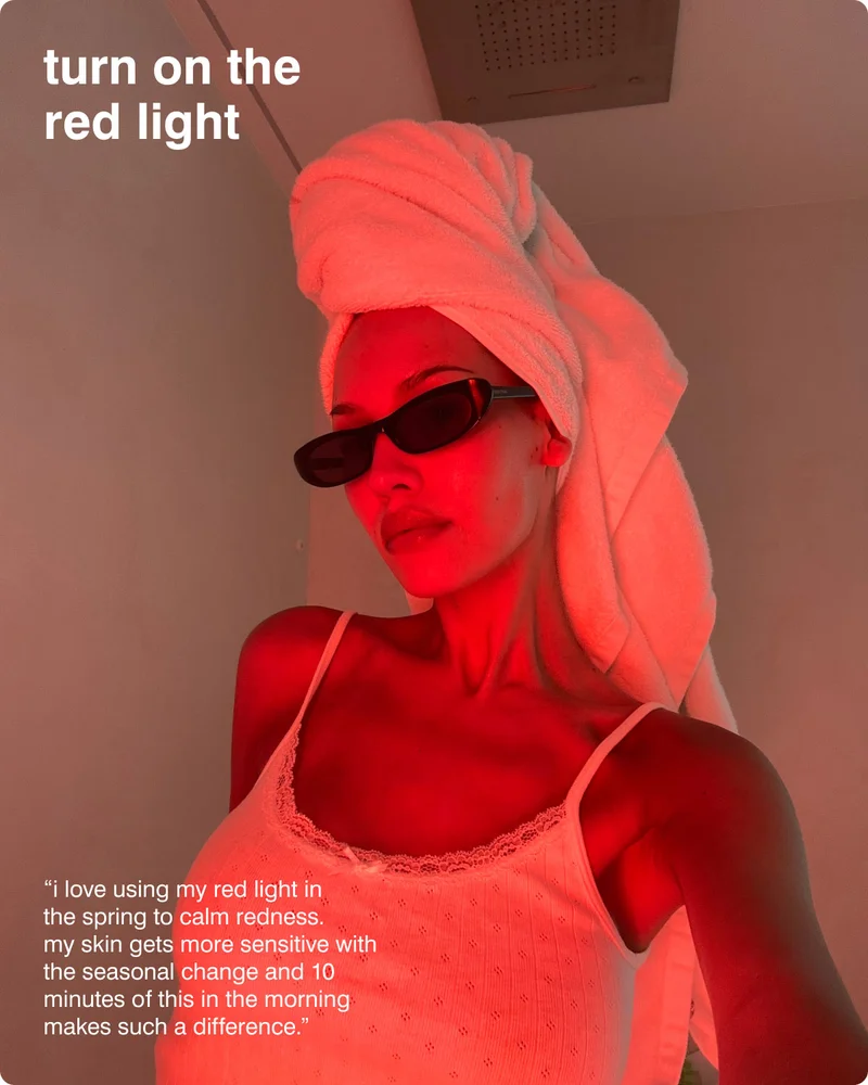 turn on the red light