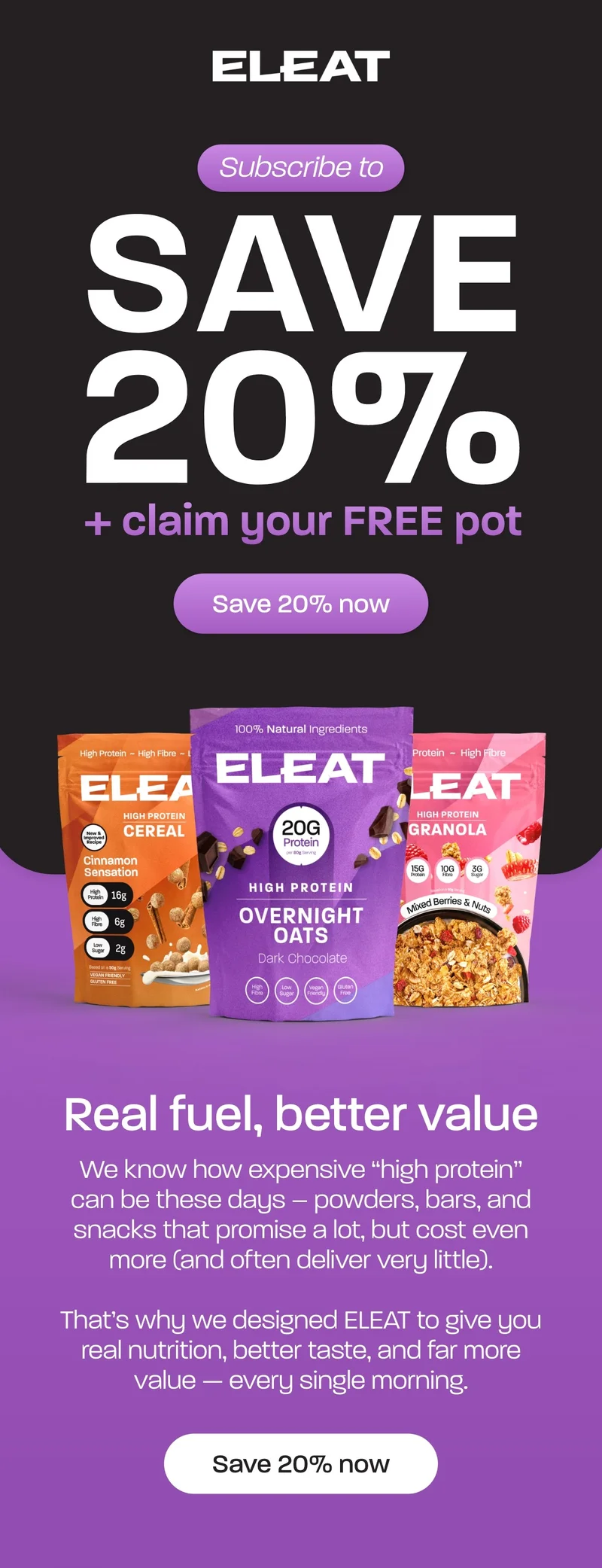 We know how expensive “high protein” can be these days – powders, bars, and snacks that promise a lot, but cost even more (and often deliver very little).