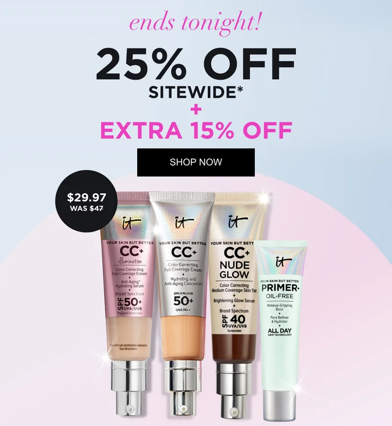 ends tonight!