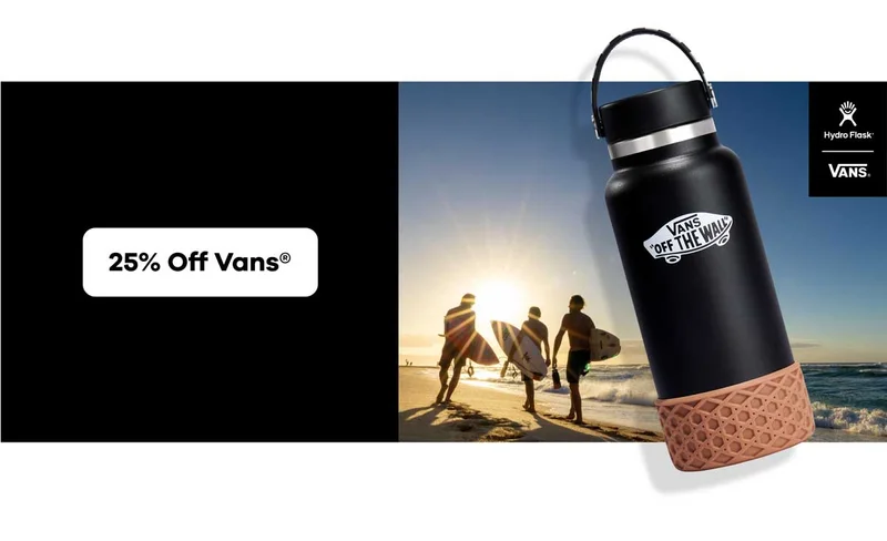 25 percent off Vans