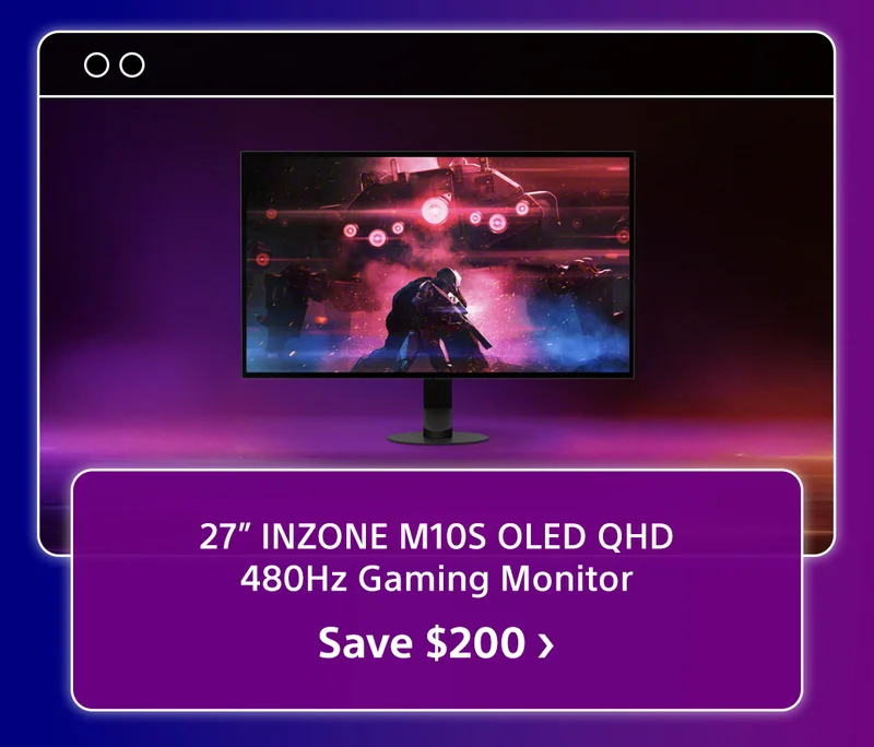 27” INZONE M10S OLED QHD 480Hz Gaming Monitor | Save $100