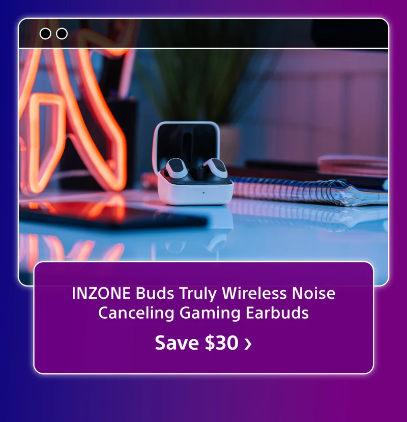 INZONE Buds Truly Wireless Noise Canceling Gaming Earbuds
