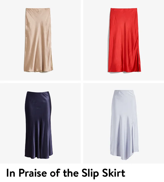 An assortment of slip skirts.