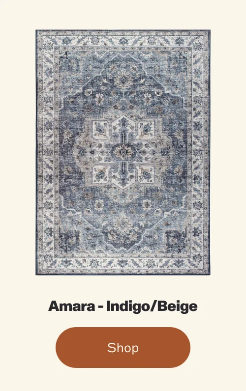 Amara - Indigo/Beige