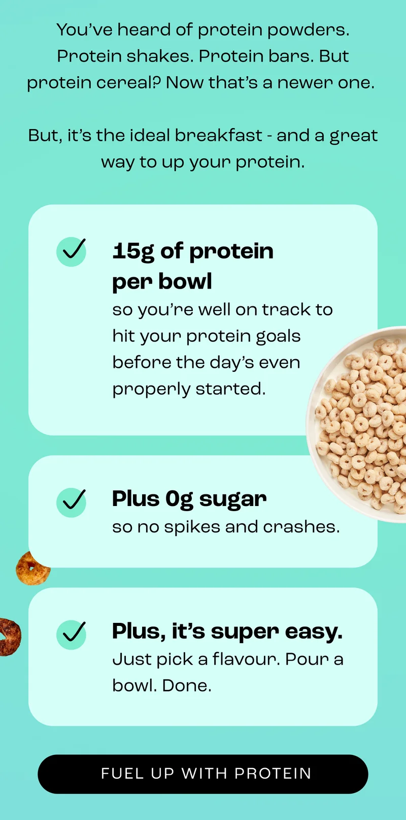 You’ve heard of protein powders. Protein shakes. Protein bars. But protein cereal? Now that’s a newer one.