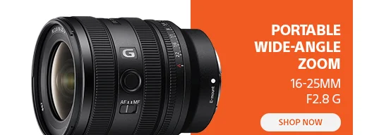 Portable wide-angle zoom | 16-25mm F2.8 G | Shop now