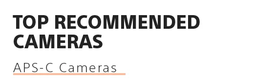 Top recommended cameras | APS-C Cameras