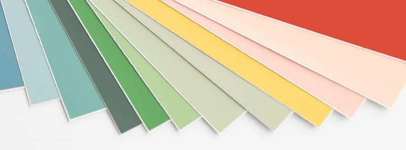 Peel and stick swatches in variety of colors