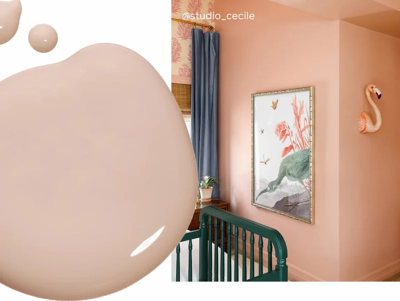 Nursery room color drenched in paint color Meet Cute