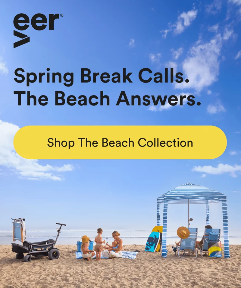 veer - spring break calls. the beach answers. - shop the beach collection