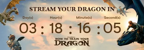 How to Train Your Dragon Countdown