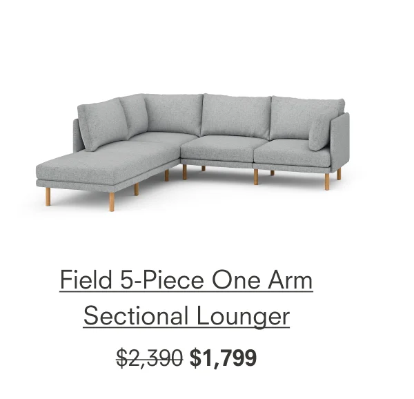 Field 5-Piece One Arm Sectional Lounger