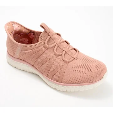 Skechers Slip-ins Virtue Washable Mesh Sneakers - Coral Bliss