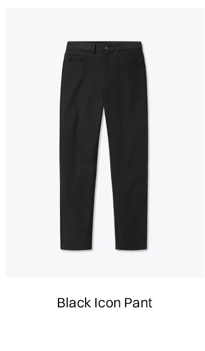 Black Icon Pant