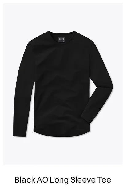 Black AO Long Sleeve Tee