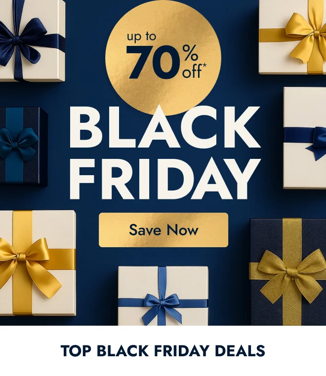 Black Friday STARTS NOW with up to 70% off