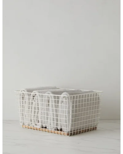 Grid Basket by NEAT Method - Bone / Medium