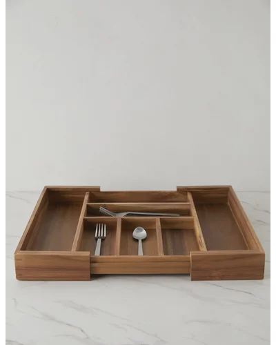 Acacia Expandable Drawer insert by NEAT Method - Flatware
