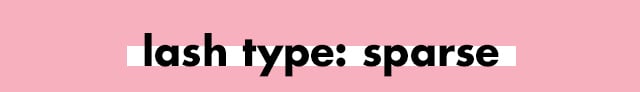 lash type: sparse lash type: sparse
