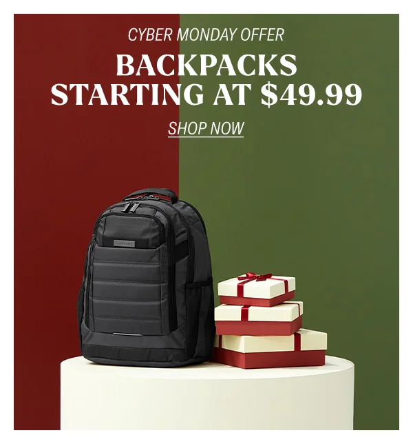 Backpacks from $49.99