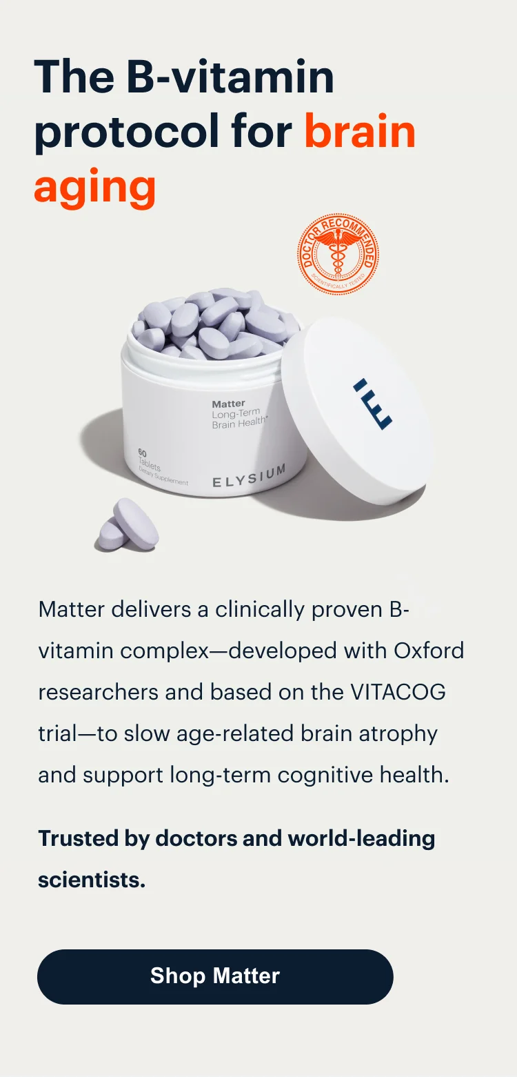 The B-vitamin protocol for brain aging | Shop Matter