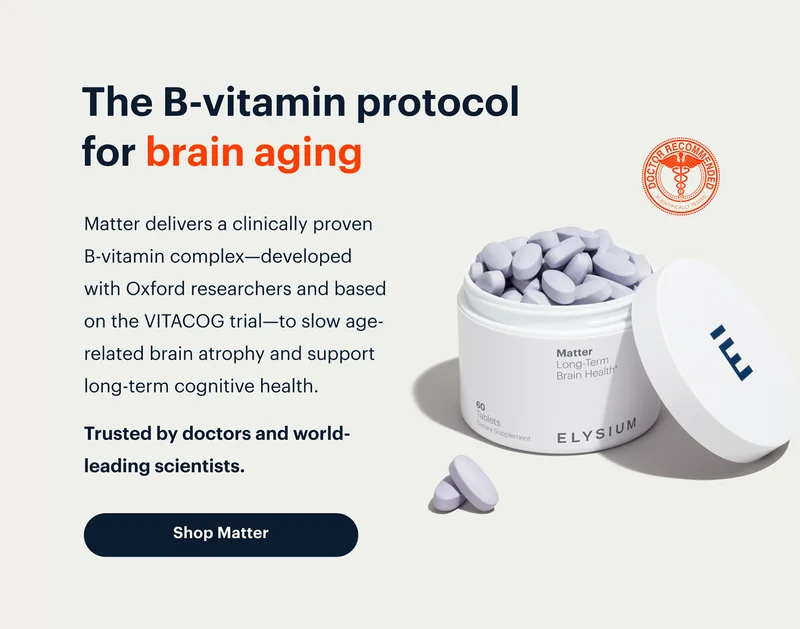 The B-vitamin protocol for brain aging | Shop Matter