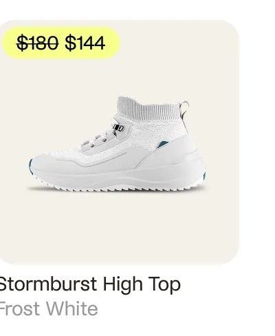 Stormburst High Top in Frost White