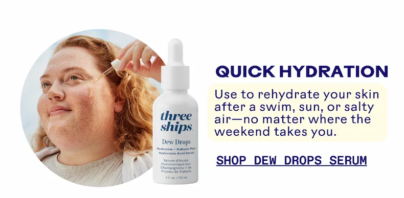 Quick hydration. Shop Dew Drops serum.