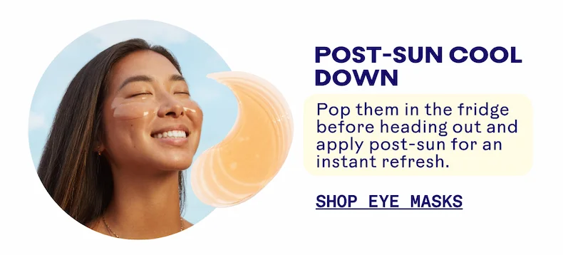 Post-sun cool down. Shop eye masks.