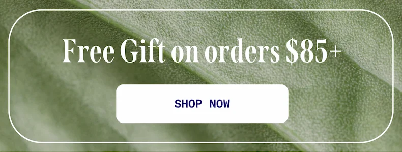 Free gift on orders $85+. Shop now.