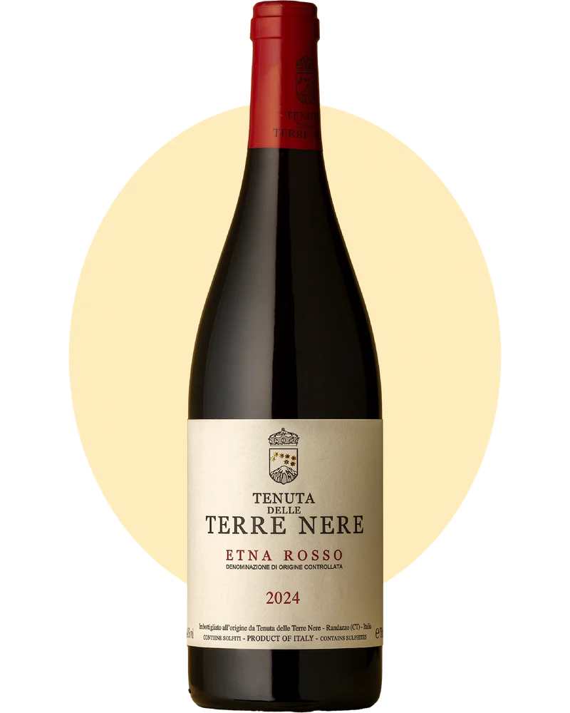 Tenuta delle Terrre Nere Etna Rosso bottle shot.