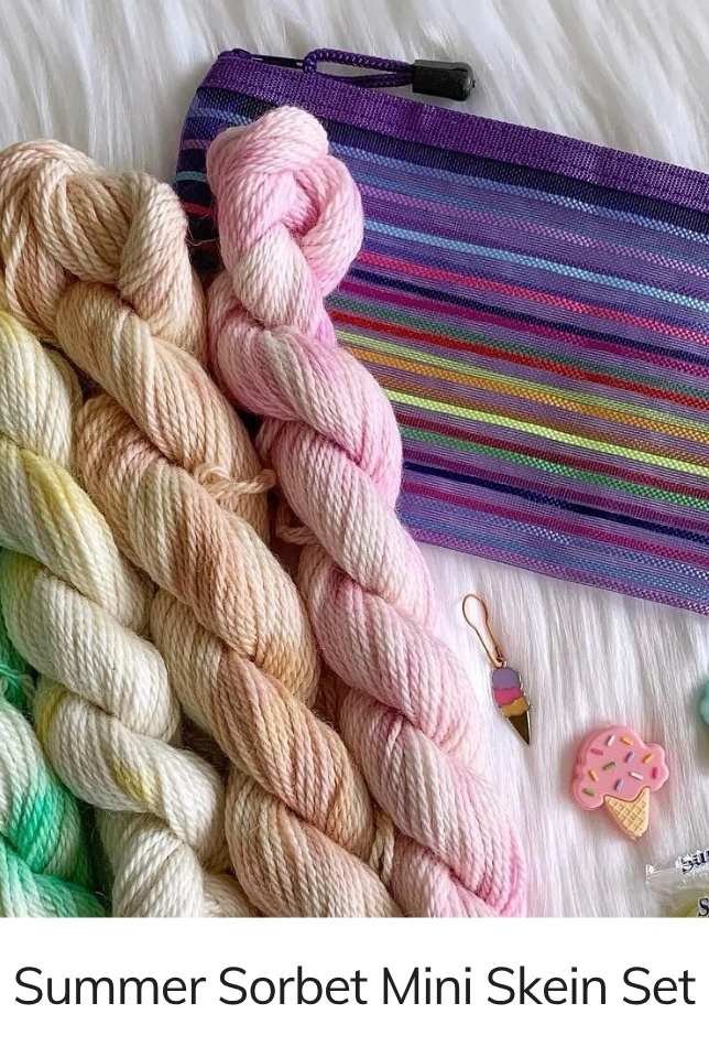 Summer Sorbet Baby Alpaca Mini Skein Set by The Zippy Zebra