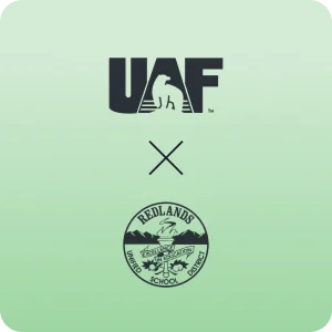 UAF & Redlands logos