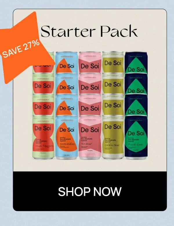 Starter Pack  CTA: Shop Now Sticker: Save 27%