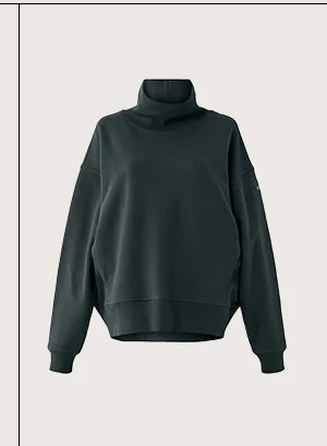 HAZY MOCK NECK PULLOVER