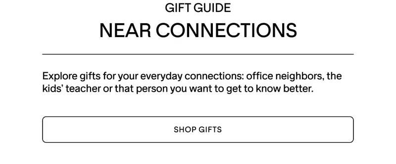 THE GIFT GUIDE IS HERE. SHOP NOW.