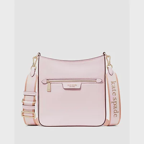 Hudson Pebbled Leather Large Messenger Crossbody