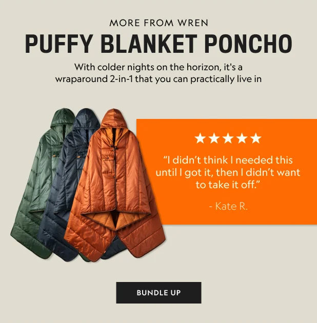 Puffy Blanket Poncho