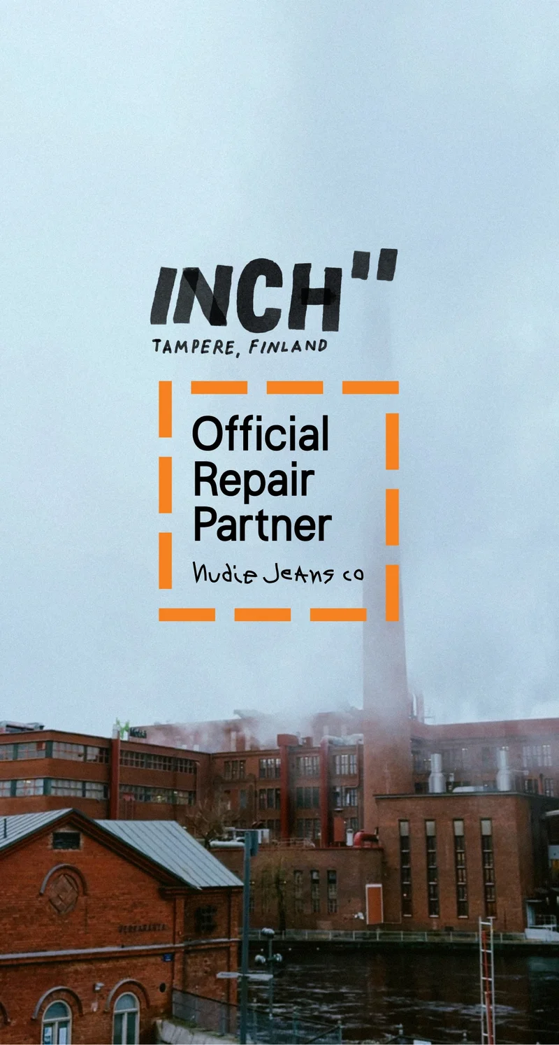 INCH store in Tampere, Finland. An Official Repair Partner to Nudie Jeans.
