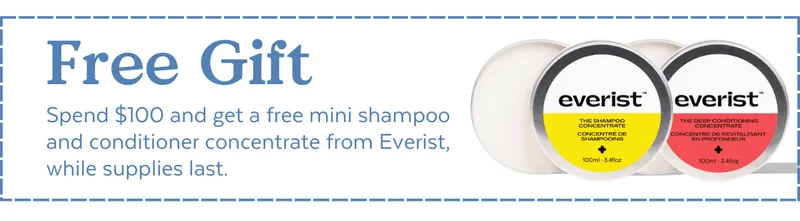 Free gift with orders over $100!