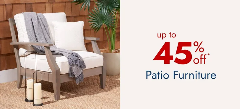 Save up to 45%--Patio Furniture