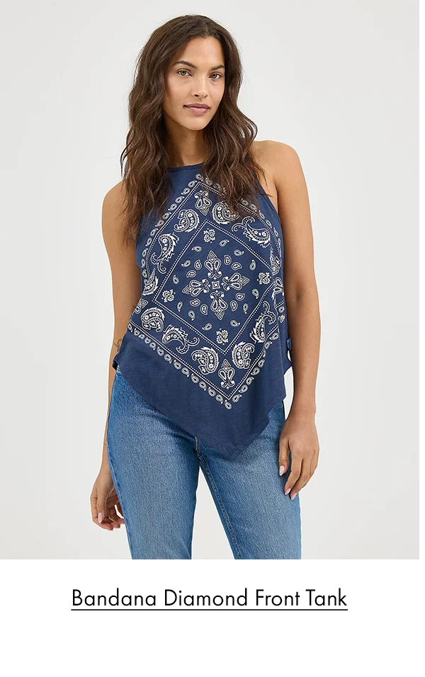 Bandana Diamond Front Tank