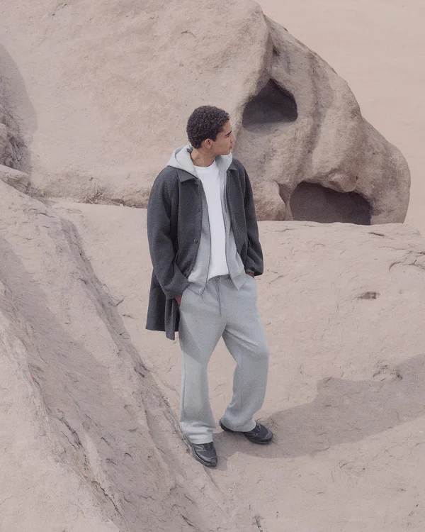 Image | Luxe Fleece Full-Zip Hoodie | Vintage Heather Grey