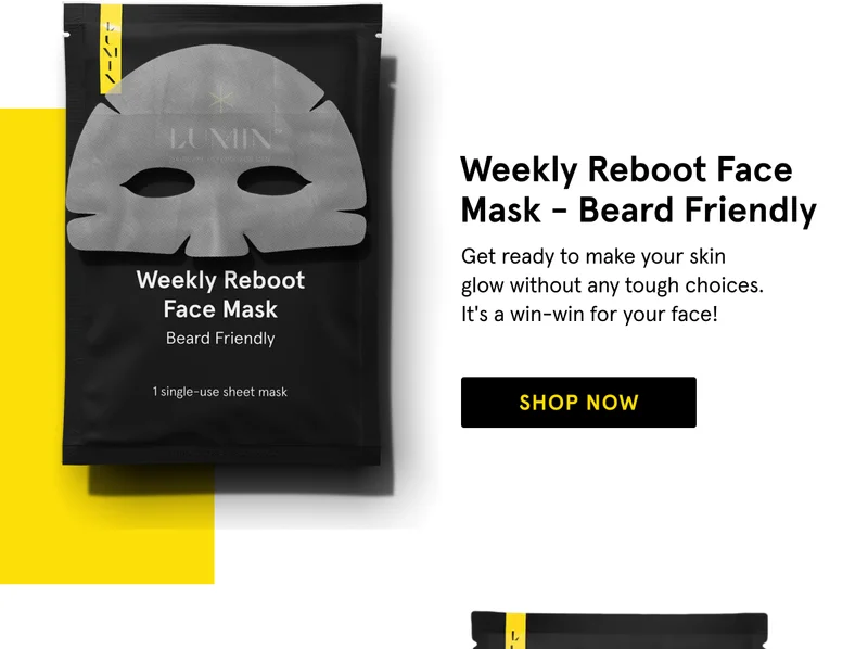 Weekly Reboot Face Mask (Beard Friendly) - SHOP NOW