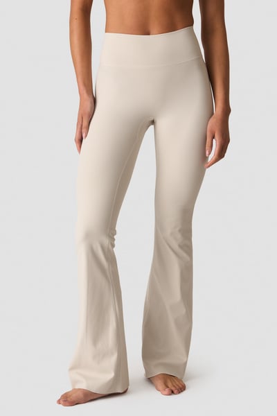 Image of Nimble No-rise Flared Tights Stone Grey