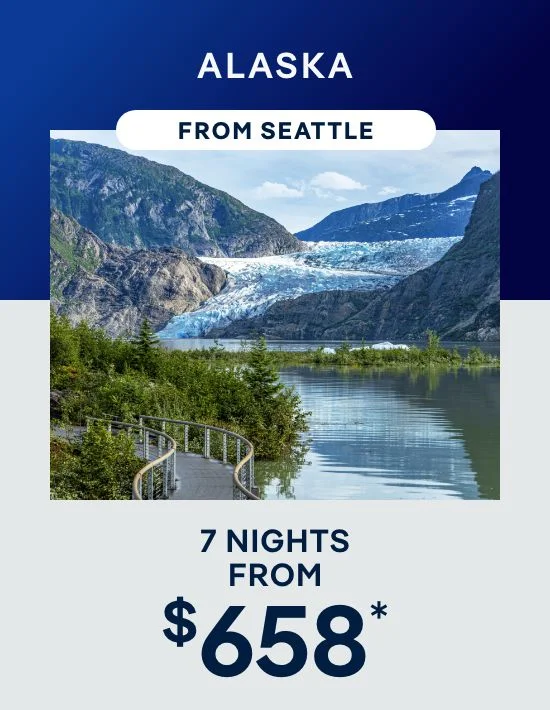 Alaska – 7 Nights From Seattle – Click to View Cruises & Book Now