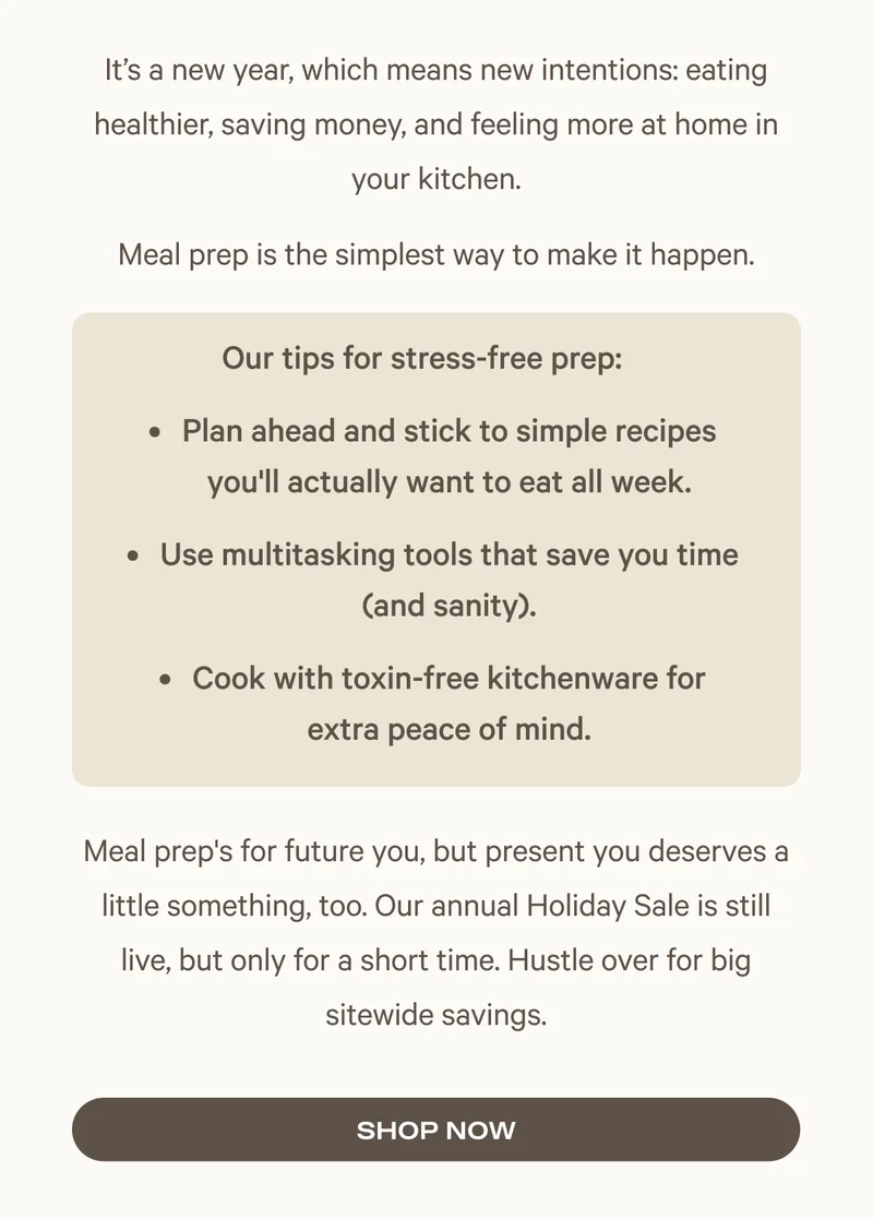 It's a new year, which means new intentions: eating healthier, saving money, and feeling more at home in your kitchen. Meal prep is the simplest way to make it happen.