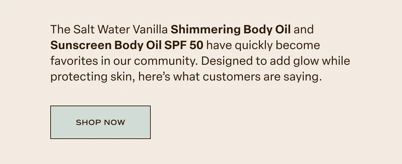 Salt Water Vanilla Sunscreen Body Oil SPF 50