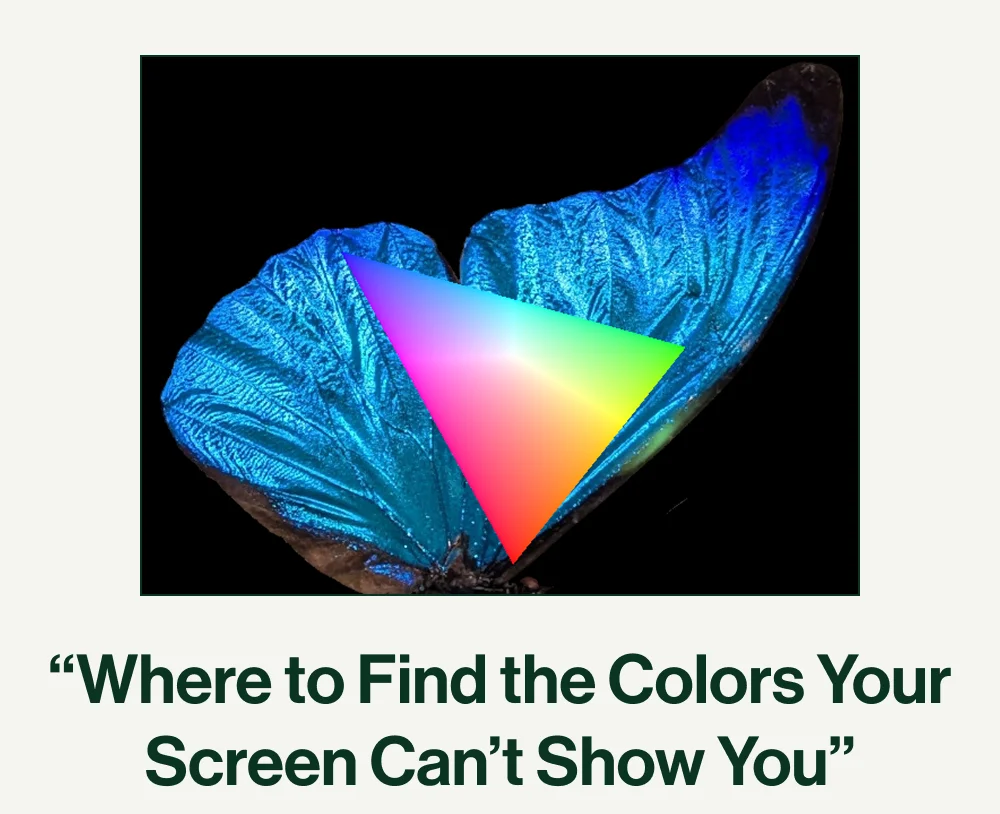 "Where to Find The Colors Your Screen Can't Show You"