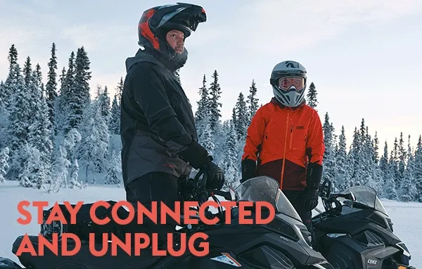 Riders using Lynx sled technology